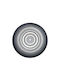 TnS Inglaze Shallow Porcelain White Plate with Diameter 27cm