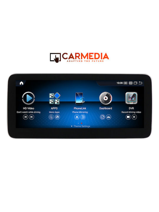 Carmedia Автомобилна Аудио Система (Блутут/USB/WiFi/GPS/Apple-Carplay/Android-Auto) с Тъчскрийн 12.5"
