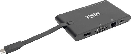 Eaton USB-C Docking Station with HDMI 4K PD Ethernet Black (U442-DOCK3-B)