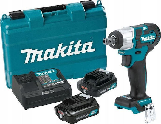 Makita TW161DSAE Brushless Impact Wrench Battery 12V 2x2Ah with Socket 1/2"