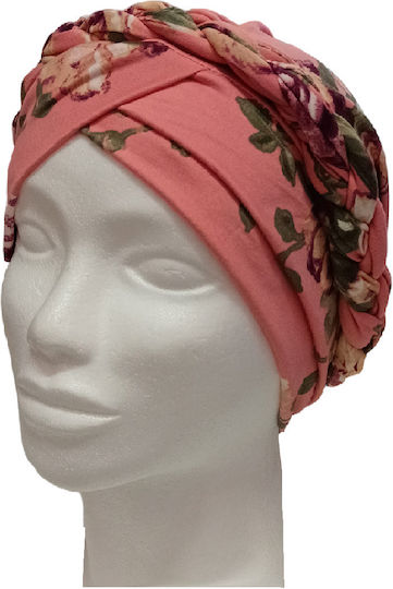 Elecool Turban de Păr Floral Dark Pink