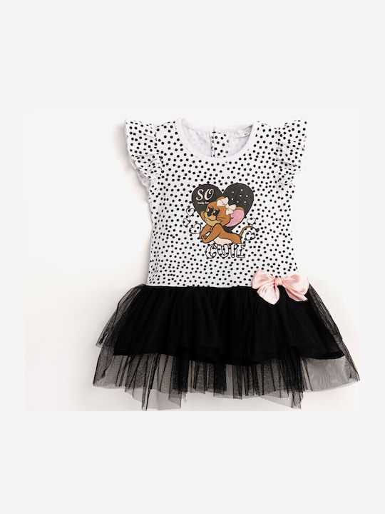 Funky Children's Dress Tulle White