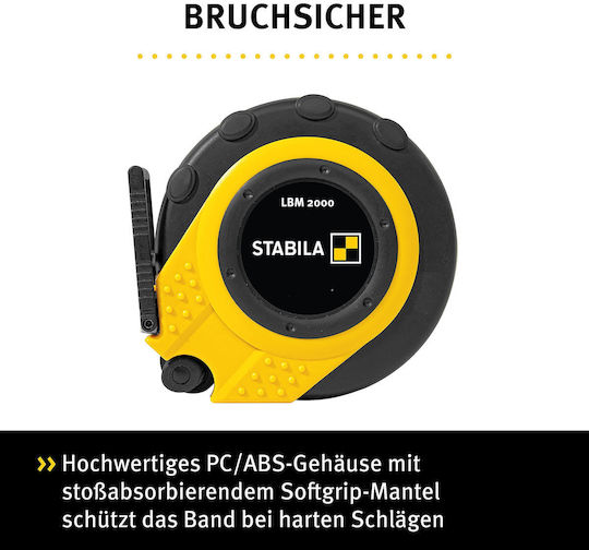 Stabila Maßband mit automatischem Rücklauf 30m