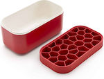 Lekue Silicone Ice Cube Tray Red