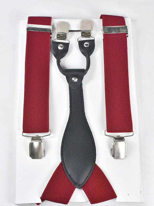 Beltipo Suspenders Monochrome Red