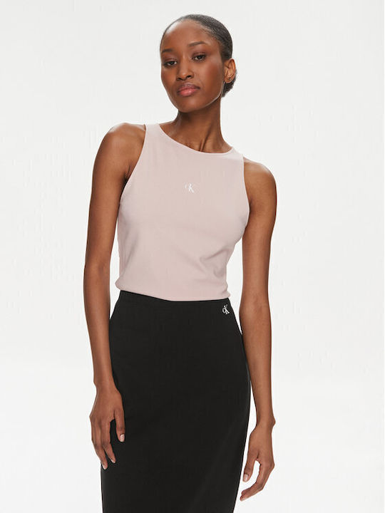 Calvin Klein Women's Athletic Blouse Sleeveless Pink