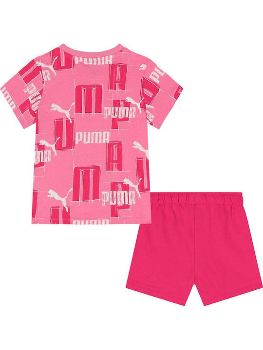 PUMA Kinder-Set mit Shorts Sommer 2Stück Fast Pink