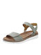 Flache Sandalen für Damen Anatomisch in Grün Farbe