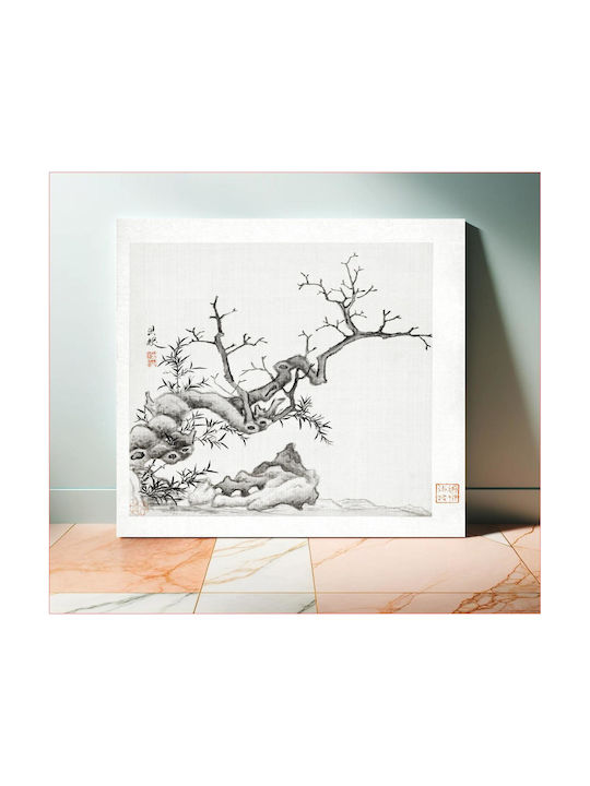 Tree (1368–1644) Vintage Chinese Painting By Chen Hongshou 1 Πίνακας σε Καμβά 120x120cm