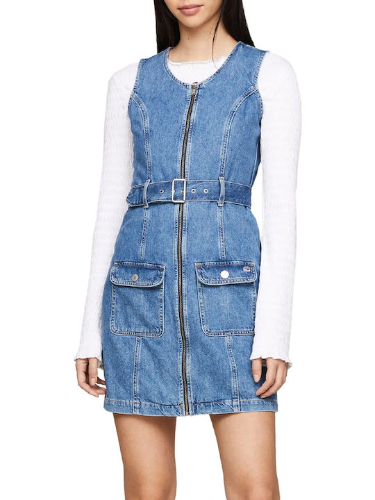 Rochii De Vară Pentru Femei Mini Rochie-Cămașă Denim Albastru