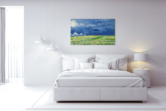 Vincent Van Gogh - Wheatfield Under Thunderclouds Painting Copy of Van Gogh on Canvas 50x40cm