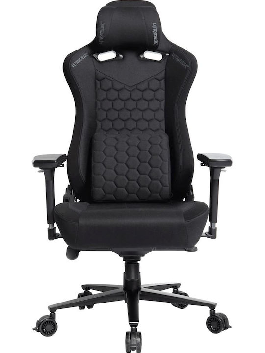 Ultradesk Throne Καρέκλα Gaming Δερματίνης με Ρυθμιζόμενα Μπράτσα Μαύρη