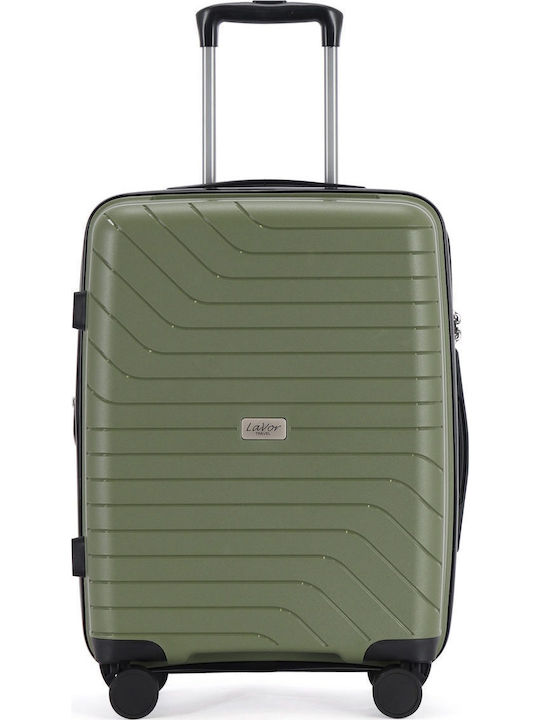 Lavor Cabin Hard Travel Suitcase Olive with 4 Wheels Height 55cm