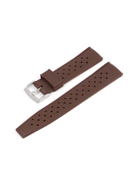 Gummi-Armband Braun 22mm