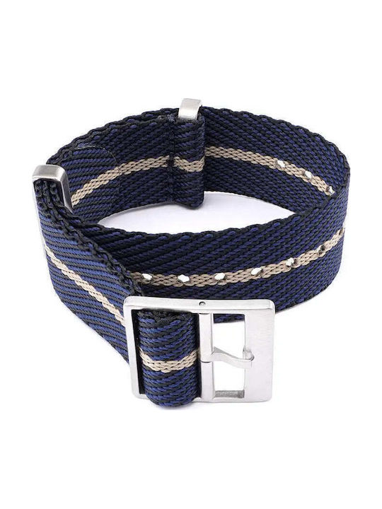 Riemen aus Stoff Nato Blau 18mm