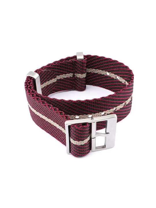 Fabric Strap Nato Red 18mm