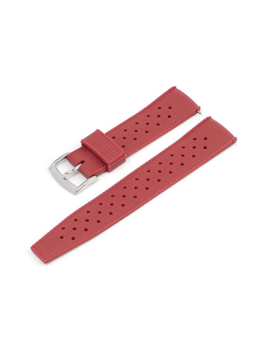 Rubber Strap Red 22mm