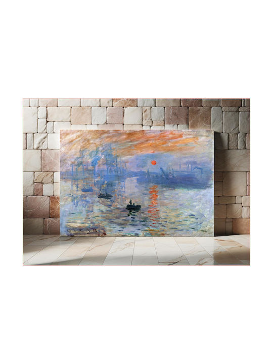 Claude Monet's Impression, Sunrise (1872) Πίνακας σε Καμβά 100x70cm