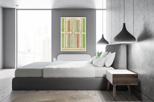 W Πίνακας Ξύλινος 100x150cm