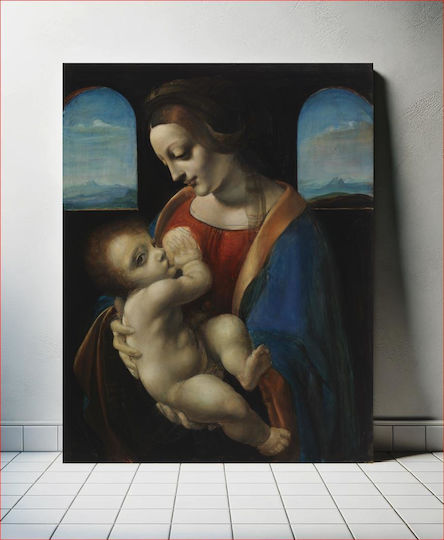 Madonna Litta, Copy After Leonardo Da Vinci, 1896, By Magnus Enckell Πίνακας σε Καμβά 40x65cm