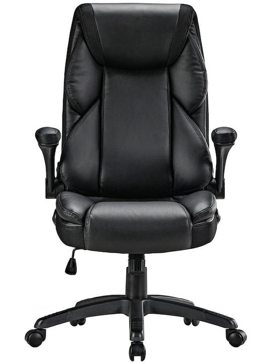 Stuhl Büro mit Verstellbaren Armen Schwarz Eureka Ergonomic