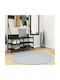 vidaXL Rug Round Blue