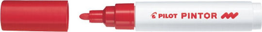 Pilot Paint Pintor Medium Permanent Marker 1.4mm Red