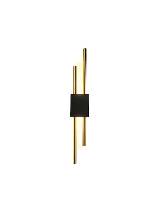 Modern Wall Lamp with Integrated LED and Warm White Light Width 7cm