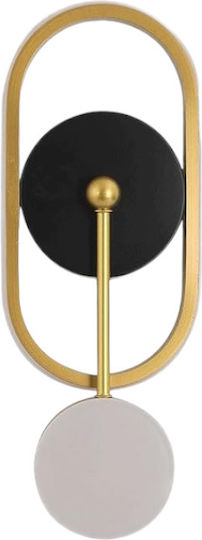 Ph110 Modern Wall Lamp with Integrated LED and Warm White Light Gold 14x14x14cm