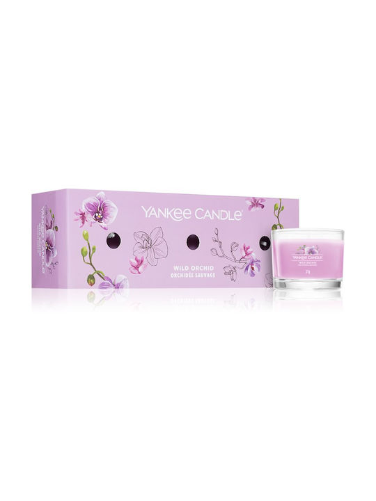 Yankee Candle Διακοσμητικό Κερί Wild Orchid σε Βάζο