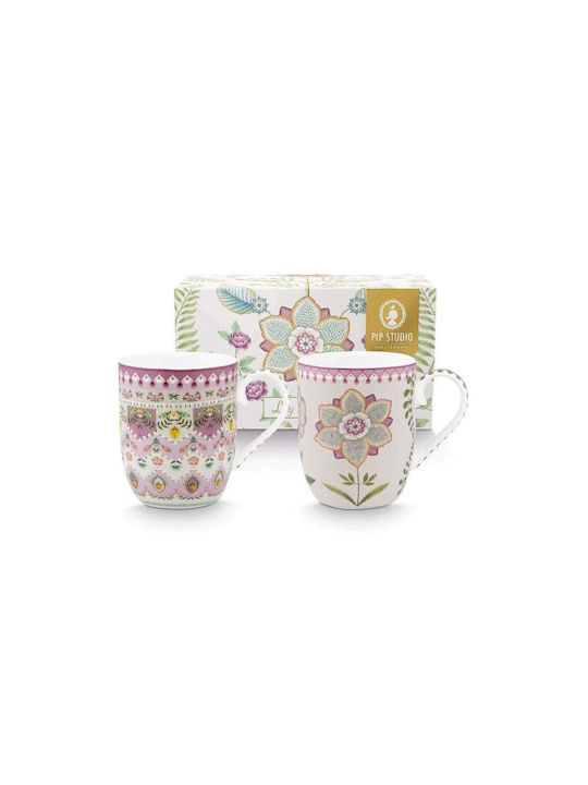 PiP Studio Lily & Lotus Mug Ceramic 145ml 2pcs