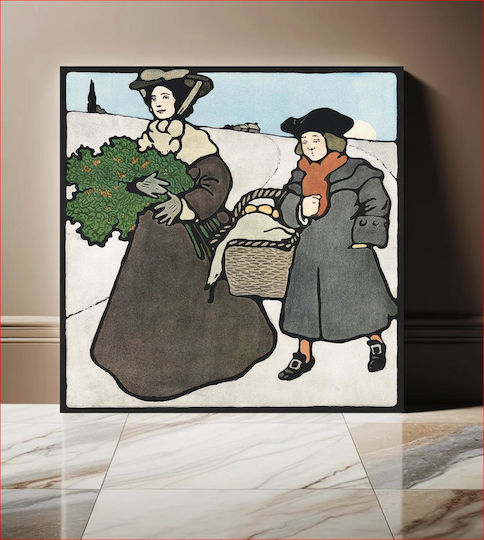 Christmas 1899 Painting on Canvas 120x120cm