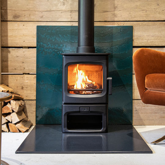 Charnwood Aire 3 Store Stand Κεραμική Ξυλόσομπα Αερόθερμη 3.7kW Πράσινη