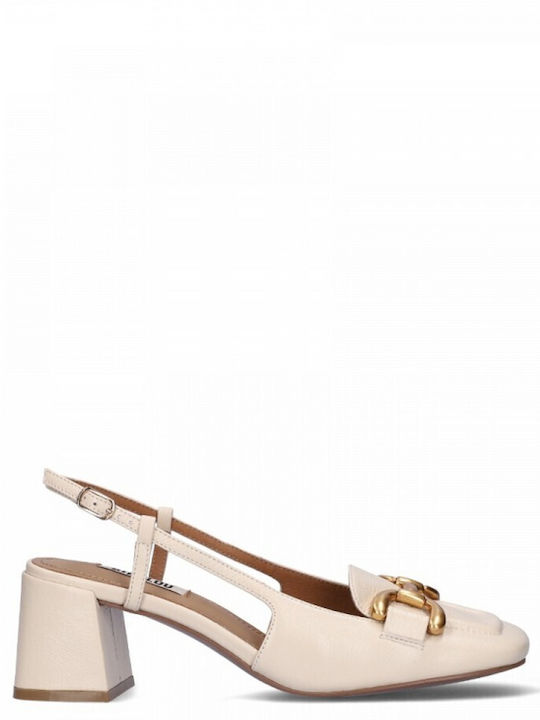 Bibilou Leder Pumps Beige