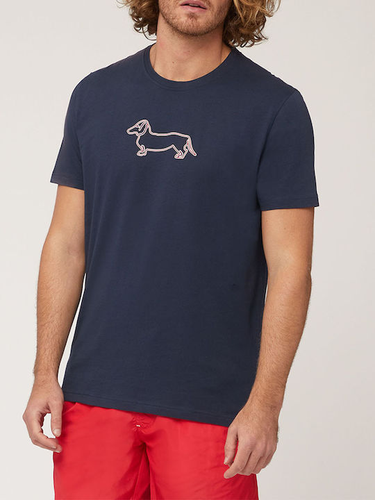 Harmont & Blaine T-shirt Bărbătesc cu Mânecă Scurtă DarkBlue
