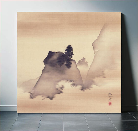 Mountains Right From Τρίπτυχος Πίνακας σε Καμβά 120x120cm