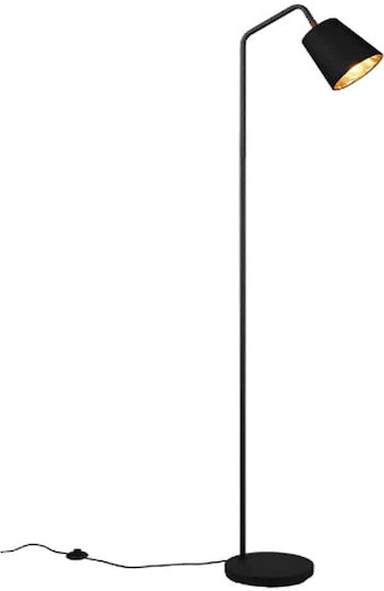 Trio Lighting Floor Lamp H148xW35cm. with Socket for Bulb E27 Black