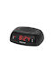Kruger & Matz Tischuhr Digital LED mit Wecker & Tischradio Schwarz KM0824
