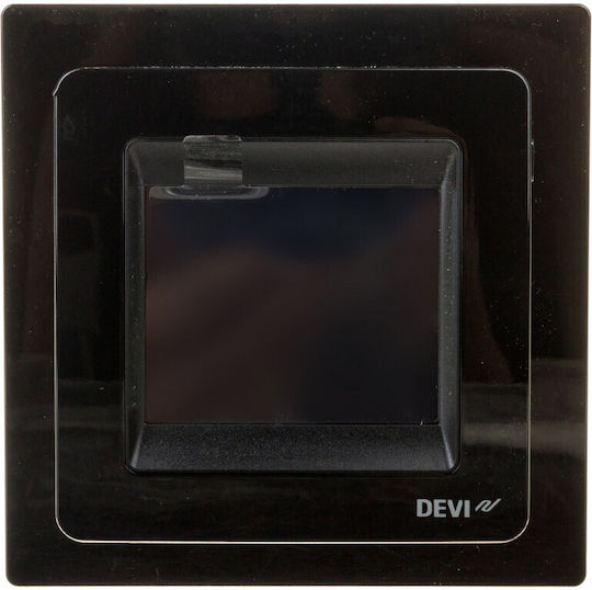 Danfoss DEVIreg Touch Pure Black Digital Termostat Spațiu cu Ecran Tactil