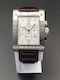 Alpha 1993 Men's Watch 23mm Chronograph Battery with Brown Leather Strap