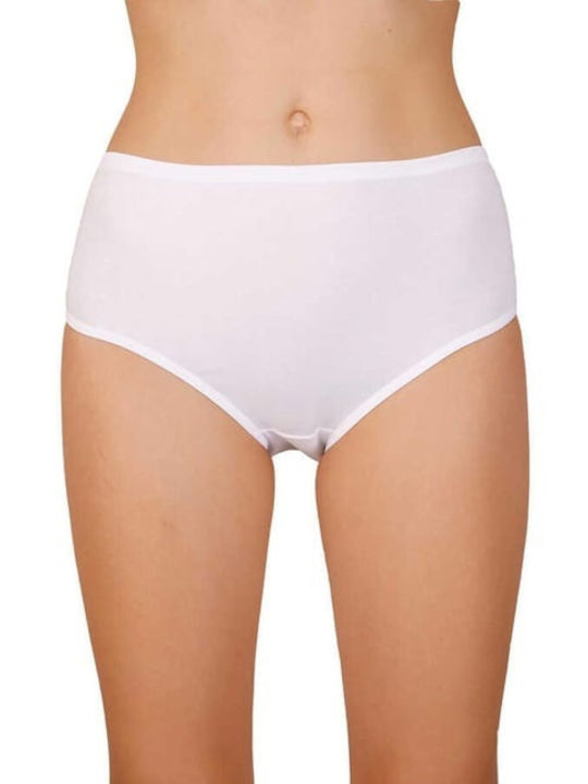 Diana Cotton High Waist Women's Slip 3Pack White