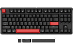 Keychron C3P-A1 Pro Tastatură Mecanică de Gaming Fără cheie cu Maro personalizat întrerupătoare și Taste iluminate Roșu