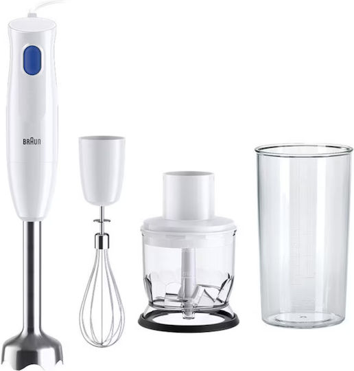 Braun MultiQuick 1 Ραβδομπλέντερ με Ανοξείδωτη Ράβδο 450W Λευκό
