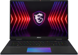 MSI Titan 18 HX A14VHG-066PL 18" UHD 120Hz (Kern i9-14900HX/64GB/2TB SSD/GeForce RTX 4080/W11 Startseite) (US Tastatur)