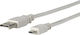 Microconnect Regular USB 2.0 spre micro USB Cablu Gri 3m (USBABMICRO3G) 1buc