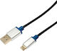 LogiLink Regular USB 2.0 to micro USB Cable Μαύρο 1m (BUAM210)
