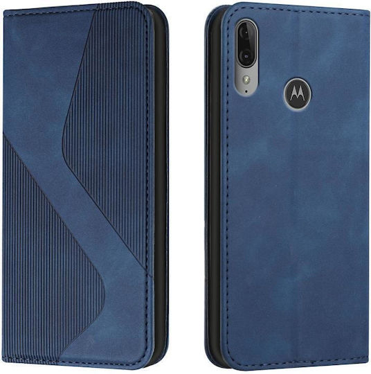 Moto Book Δερμάτινο Μπλε (Motorola Moto E6 Plus)