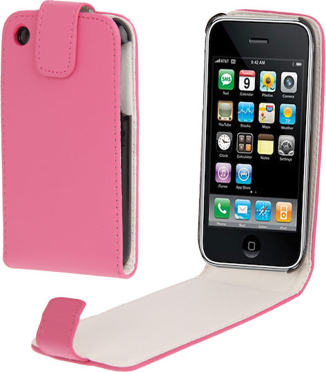Iphone Vertical Flip Δερμάτινο Μωβ (iPhone 3G & 3GS (Apple))
