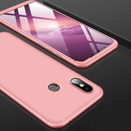 Three Stage Splicing Full Coverage Umschlag Rückseite Kunststoff Rose Gold (Xiaomi Mi 8)