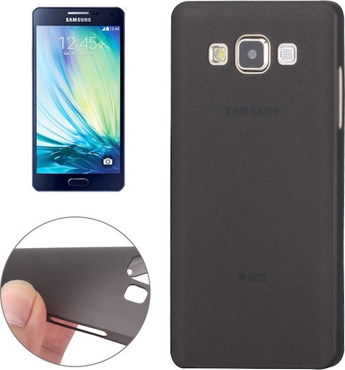 Ultra-thin Umschlag Rückseite Kunststoff / Silikon 0.3mm Schwarz (Samsung Galaxy A7)